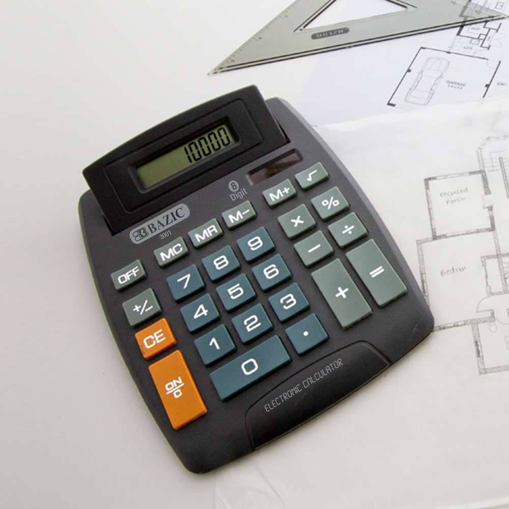 Desktop Calculator Large 8-Digit w/ Adjustable Display