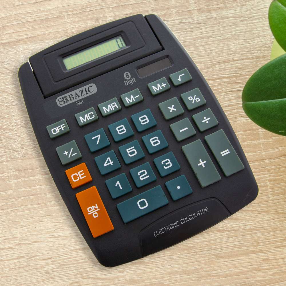 Desktop Calculator Large 8-Digit w/ Adjustable Display