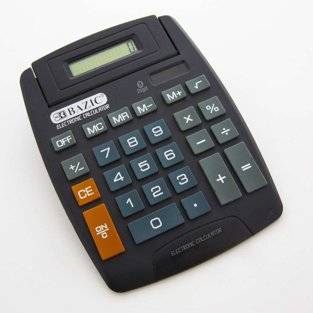 Desktop Calculator Large 8-Digit w/ Adjustable Display