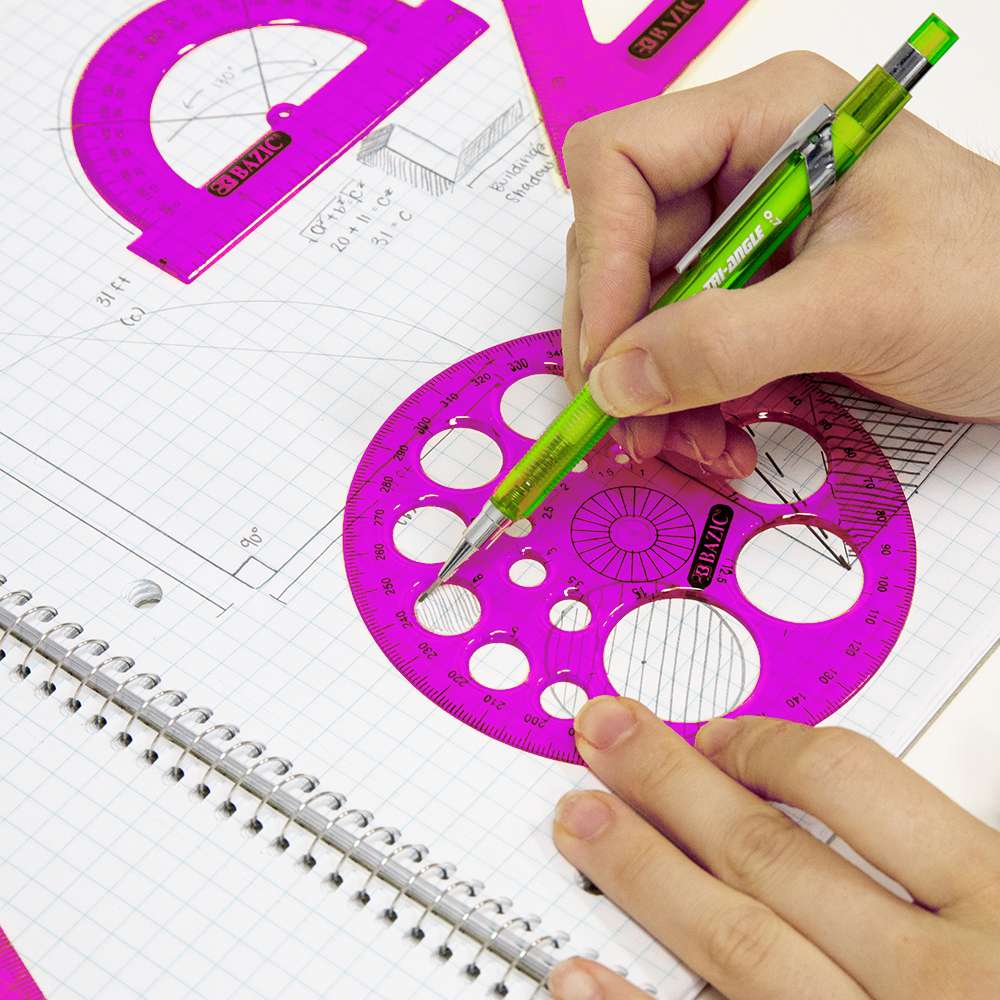 Geometry Ruler Combination Sets 5-Piece