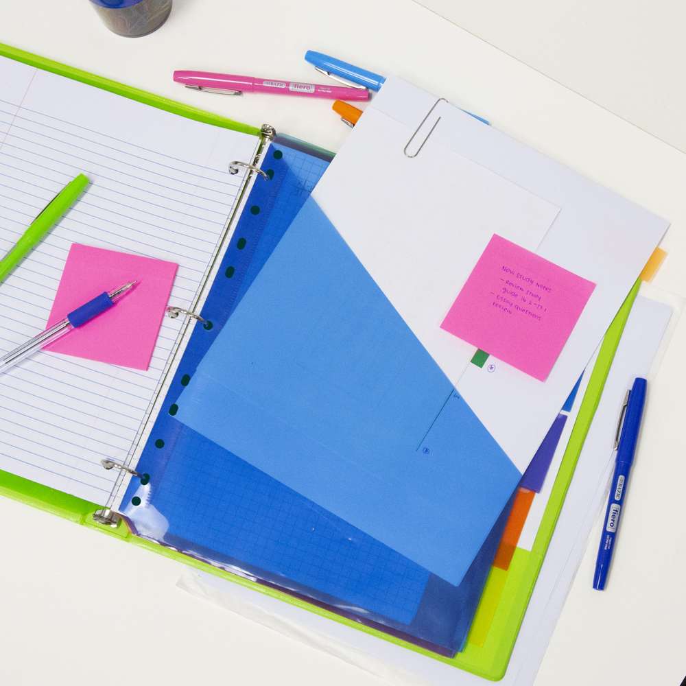 Pockets Dividers w/ 5-Insertable Color Tabs