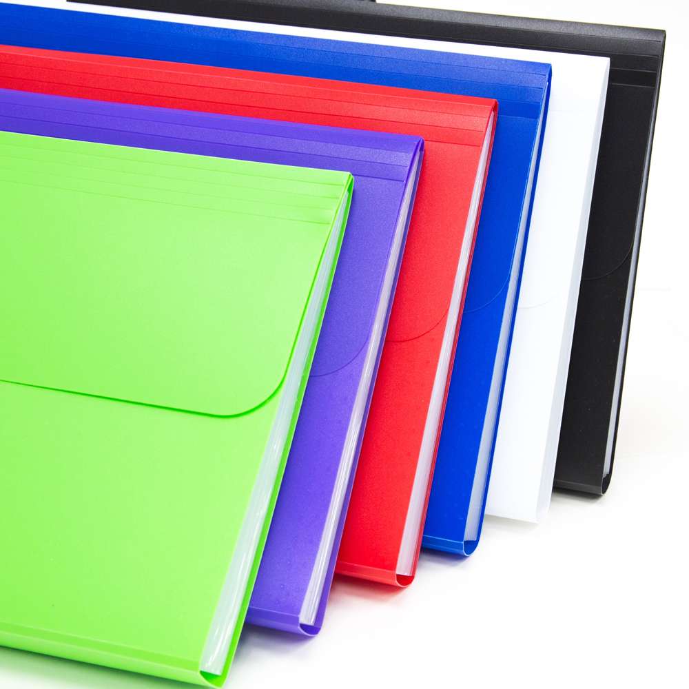 Expanding File A4/Letter Size Poly 13-Pocket