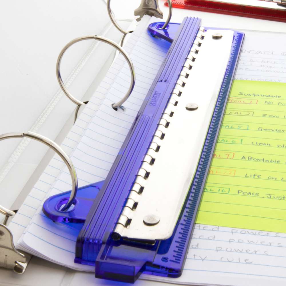 Portable 3-Hole Paper Punch