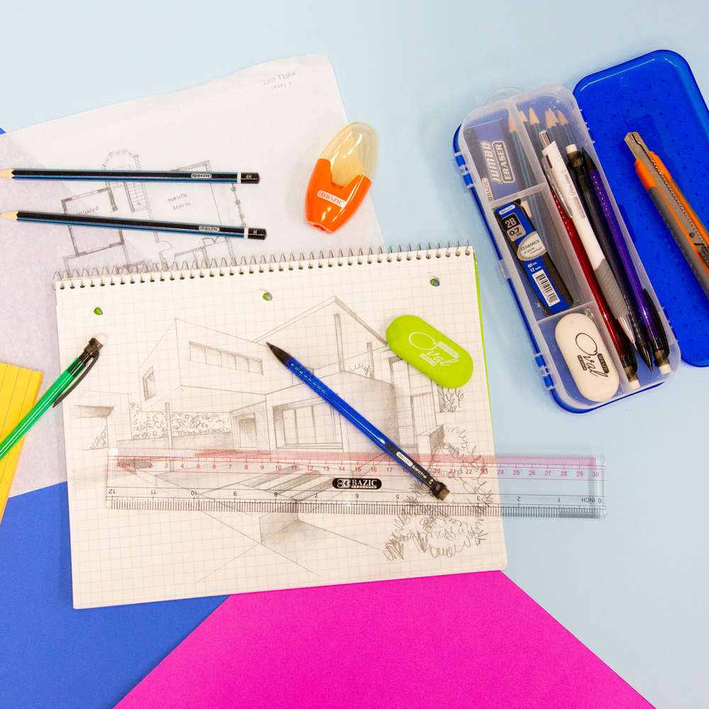 Plastic Ruler Claro Transparent 12&quot; (30cm)