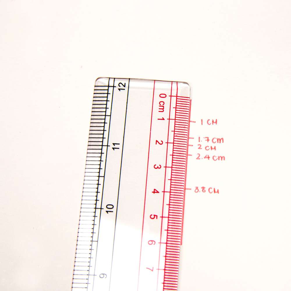 Plastic Ruler Claro Transparent 12&quot; (30cm)