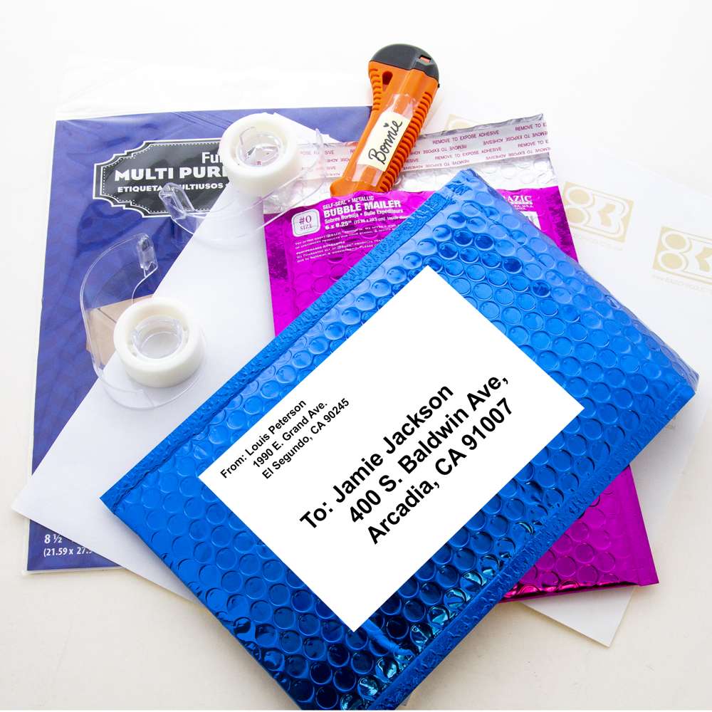 White Multipurpose Labels Full Sheet 8.5&quot; X 11&quot; (10/Pack)
