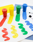 Poster Paint Washable w/ Brush 6 Color 0.75 Oz (22.2 mL)