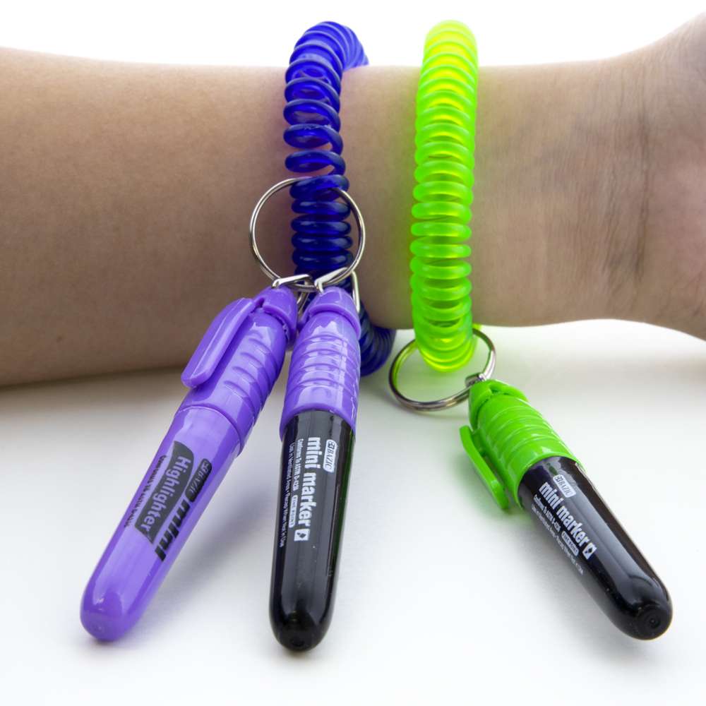 Wrist Coil w/ Key Holder (5/Pack)
