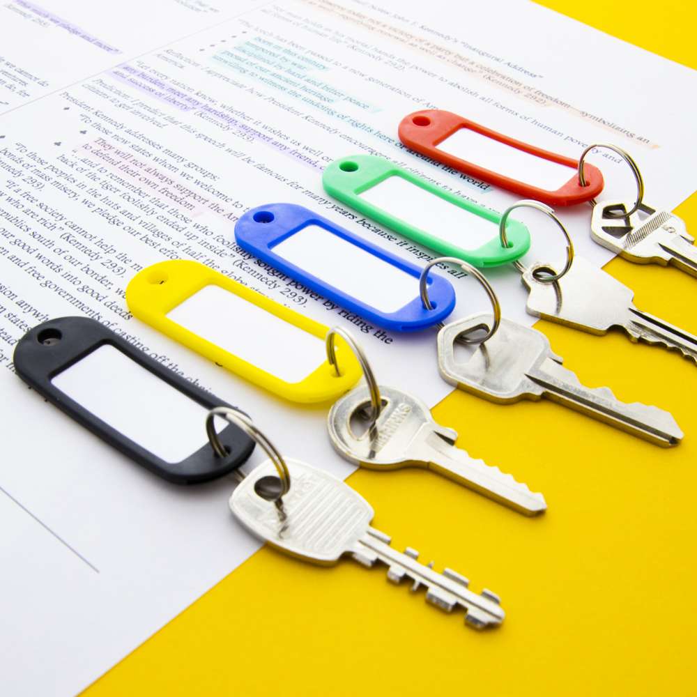 BAZIC Key Tag with Label Window (8/Pack) – BAZIC Products