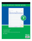 All Purpose Order Book 2-Part Carbonless 8 3/8" x 10 11/16" (50 Sets)