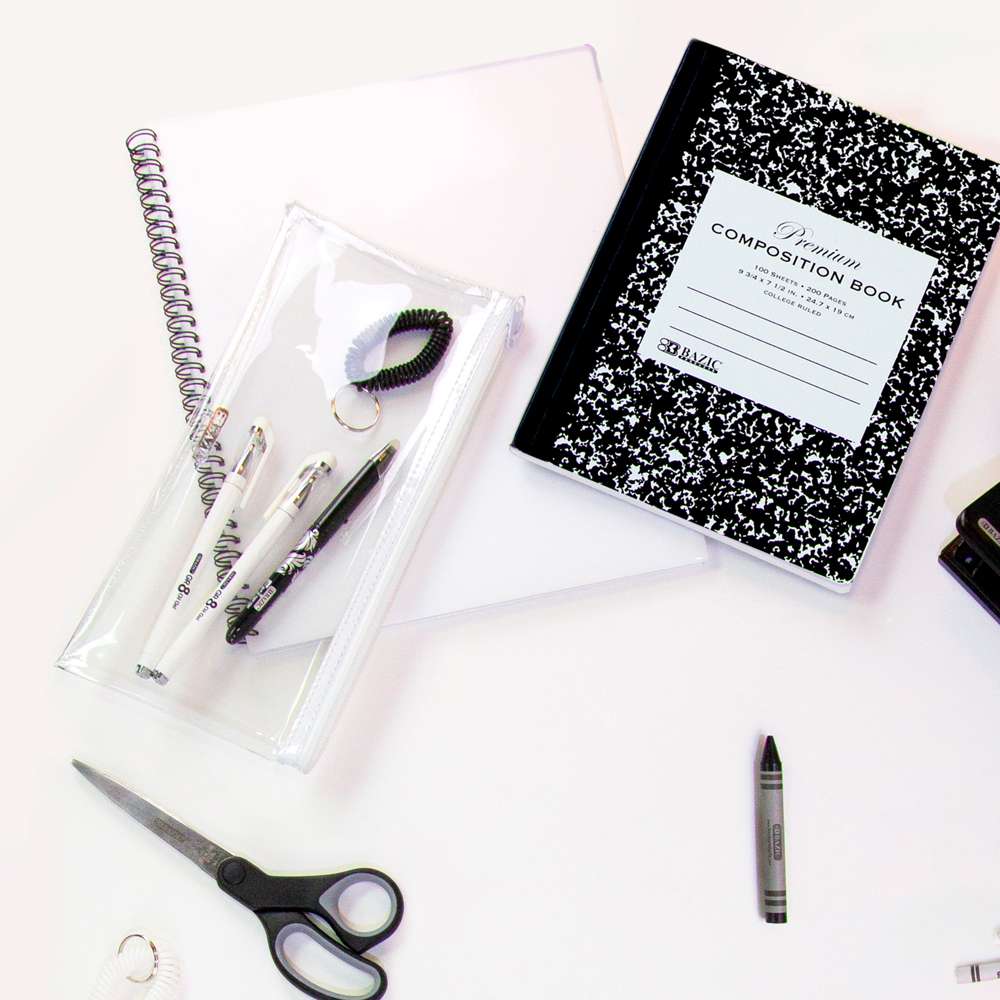 Composition Book C/R Black Marble Premium 100 Ct.