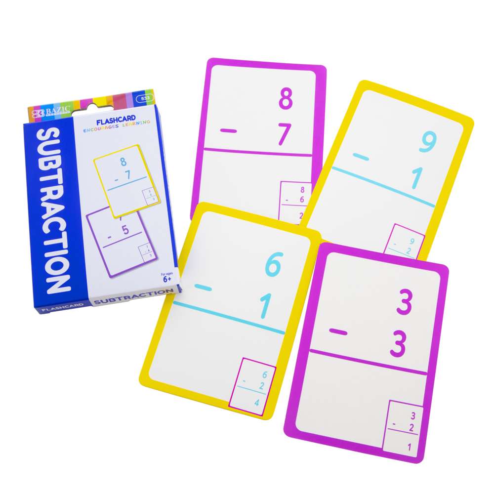 Flash Cards Subtraction (36/Pack)