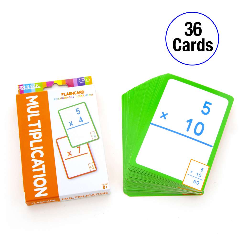 Flash Cards Multiplication (36/Pack)