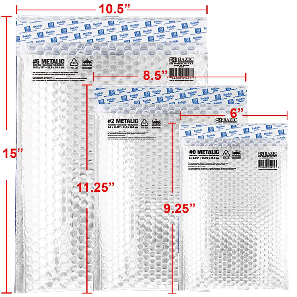 Metallic Bubble Mailer (