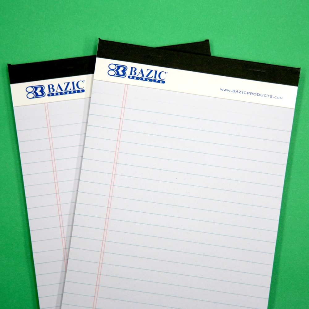White Jr. Perforated Writing Pad 5&quot; X 8&quot; 50 Ct. (2/Pack)