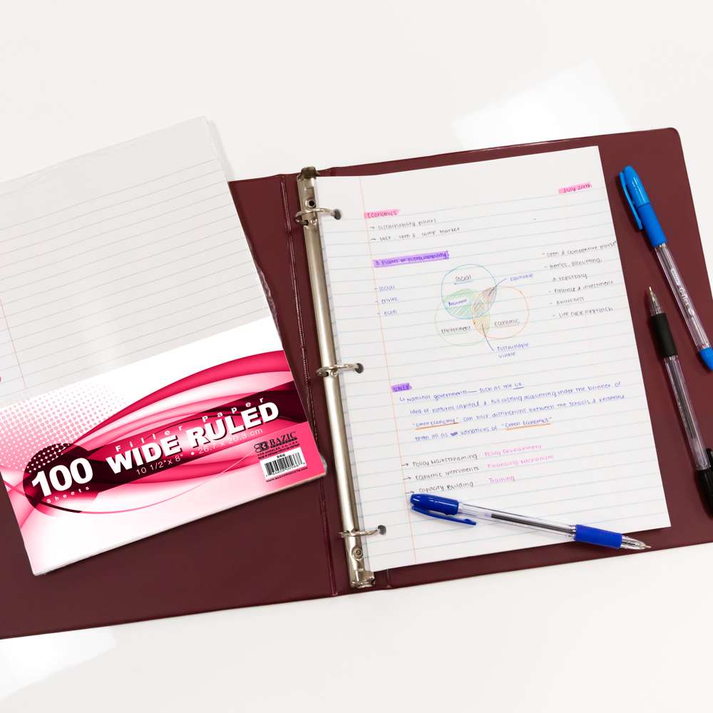 Filler Paper W/R 100 Ct.