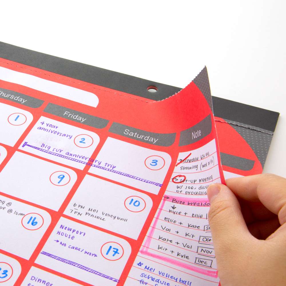 11&quot; X 17&quot; Undated 12-Month Desk Pad Calendar