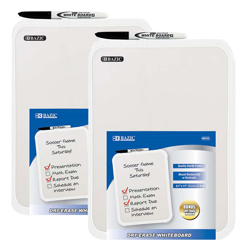Dry Erase Board 8.5&quot; X 11&quot; w/ Marker