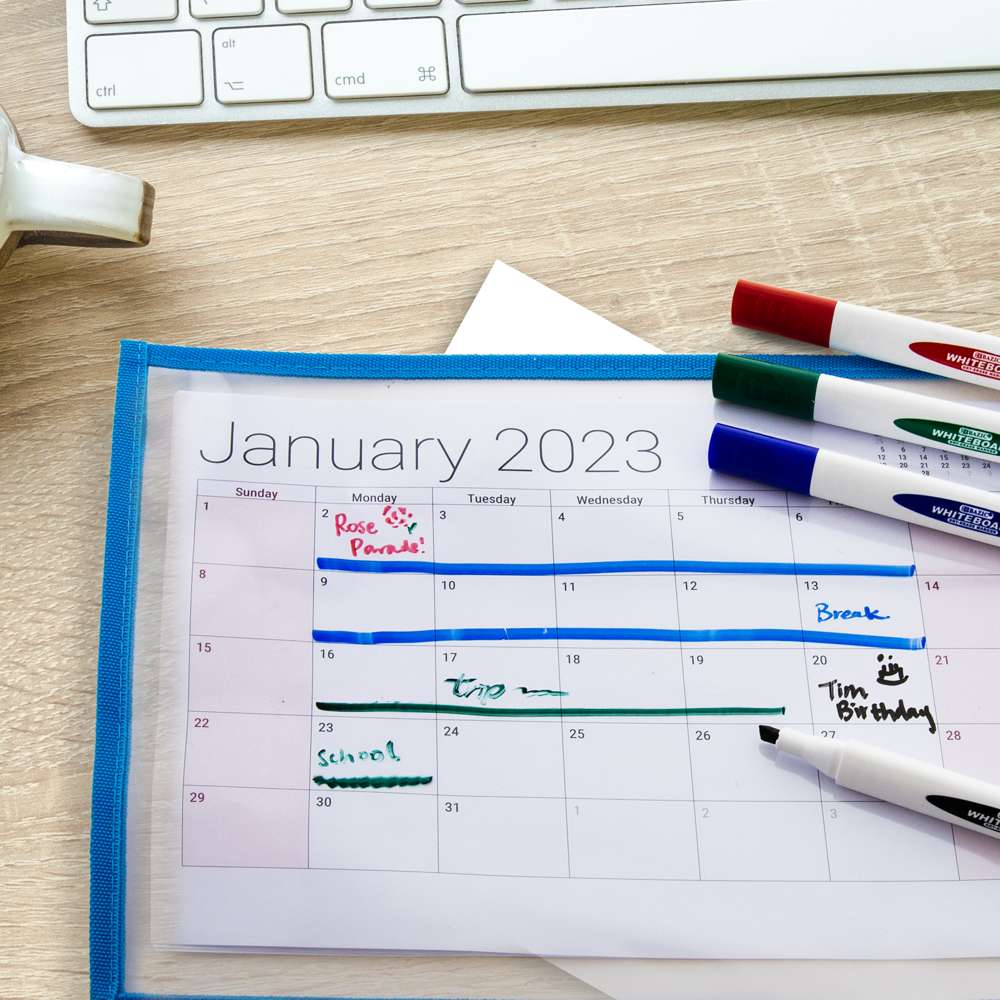 Reusable Dry Erase Pockets (10/Pack)