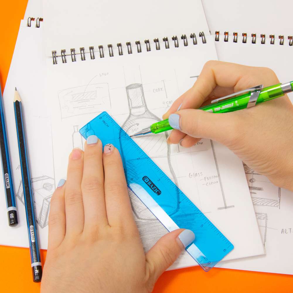Tri-Angle 0.7 mm Mechanical Pencil w/ Ceramics High-Quality Lead