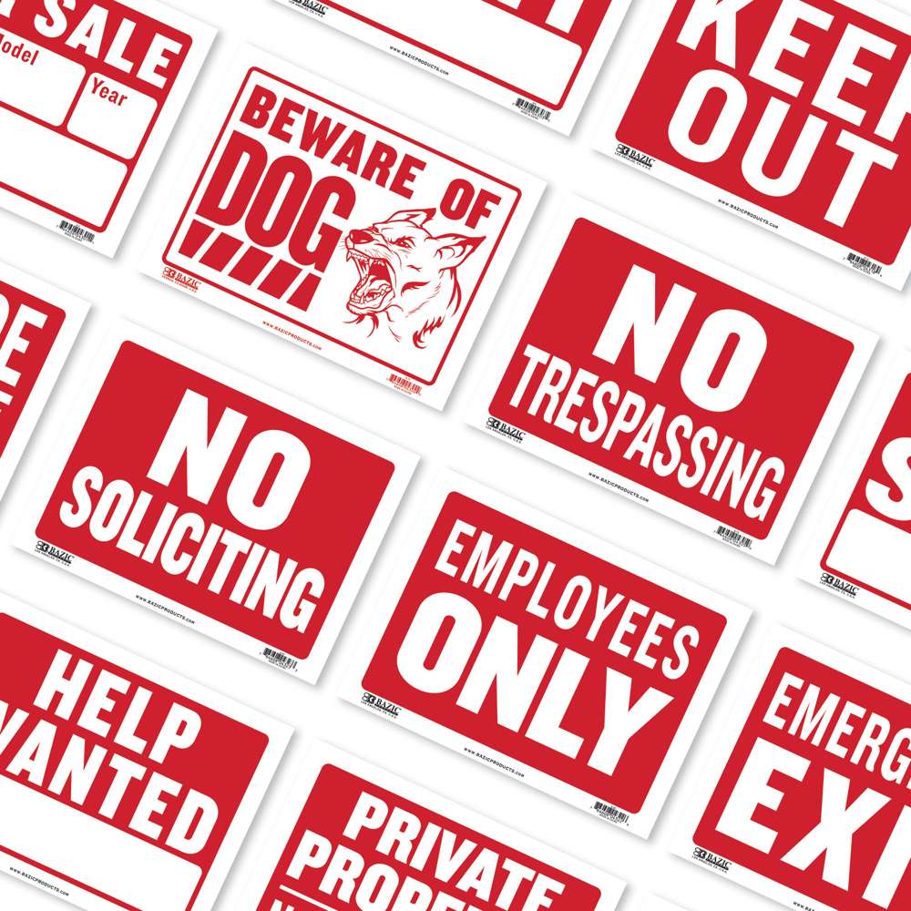 9&quot; x 12&quot; Security Notice Sign
