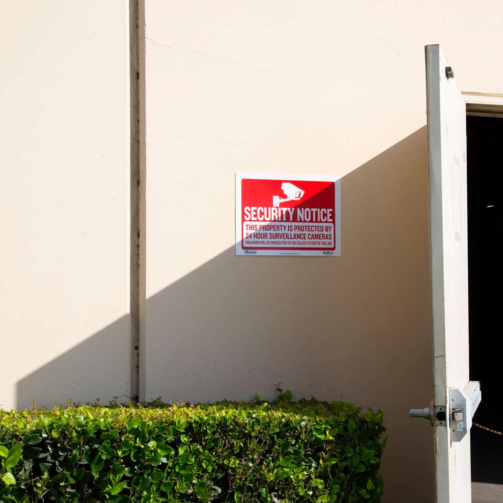 9&quot; x 12&quot; Security Notice Sign