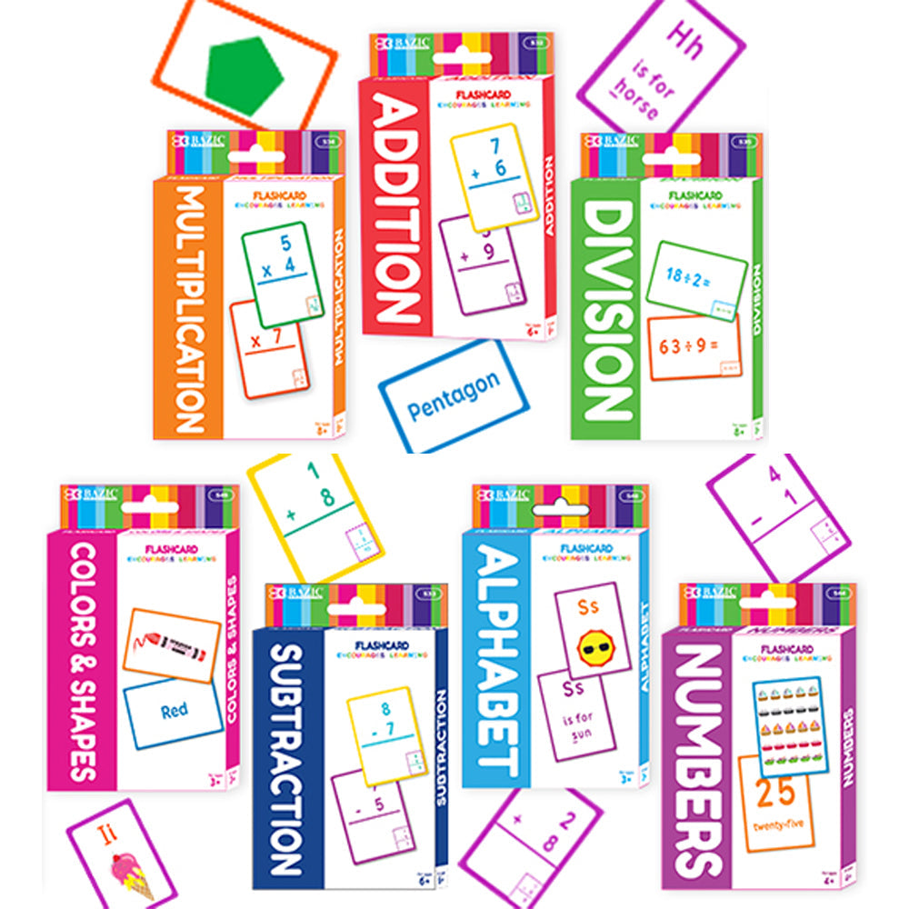 Numbers Flash Cards (36/Pack) - Bazicstore