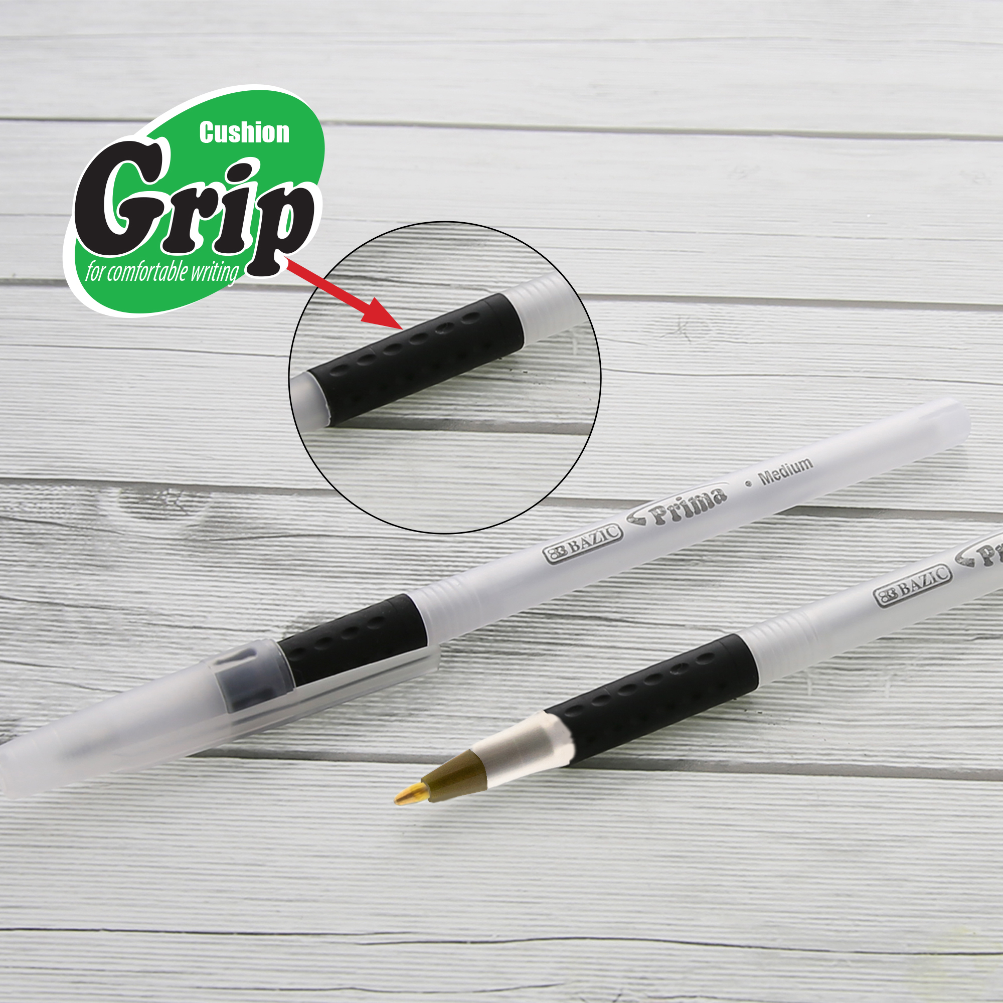 BAZIC Pen Grip Shape Foam Pencil (8/Pack) - Bazicstore