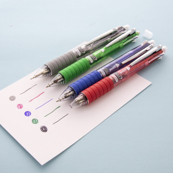 Bangkit Bazic 2-in-1 Mechanical Pencil & 4-Color Pen w/ Grip