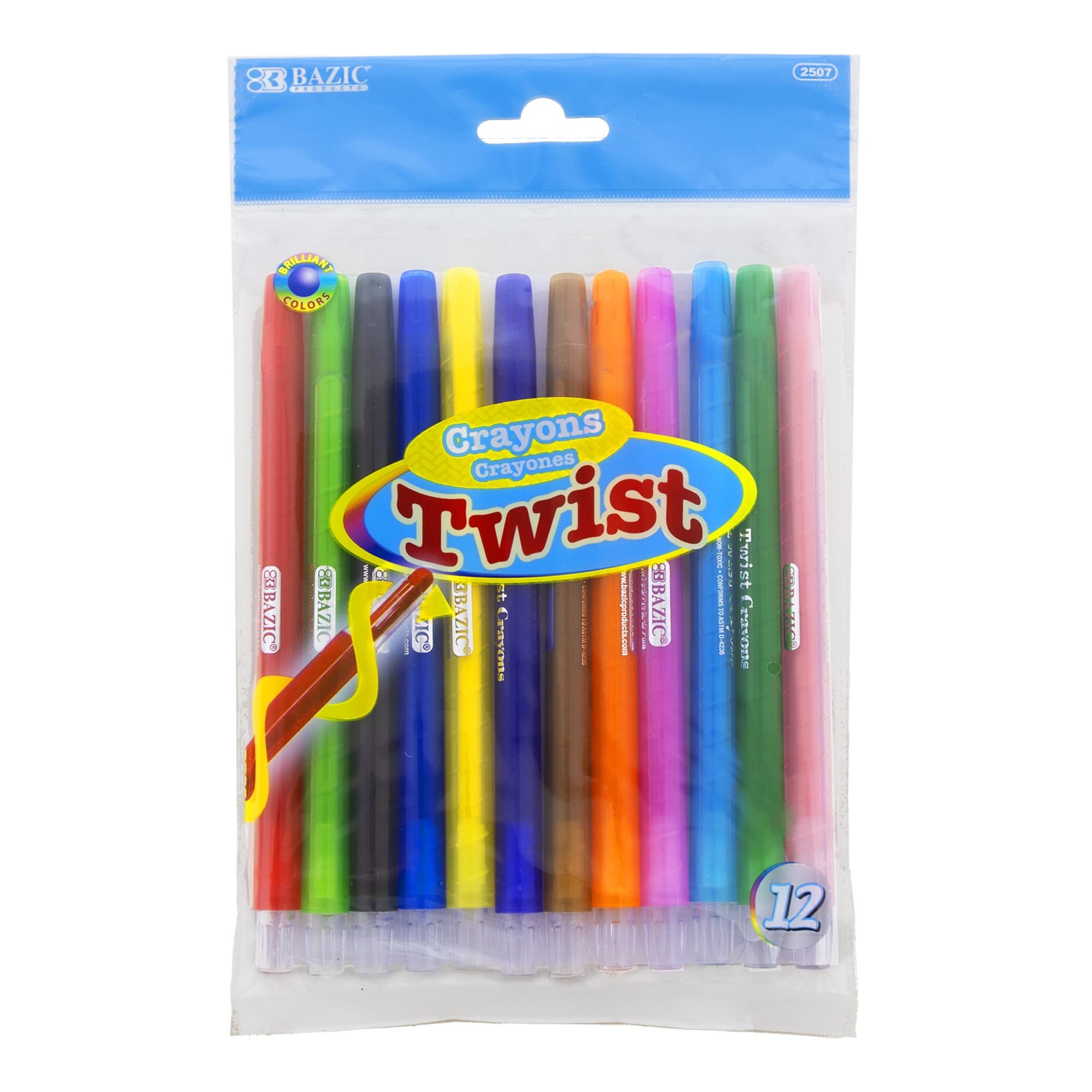 Wax Crayons Childrens Kids Bulk Colouring Soft Bright 12 Pack Bulk