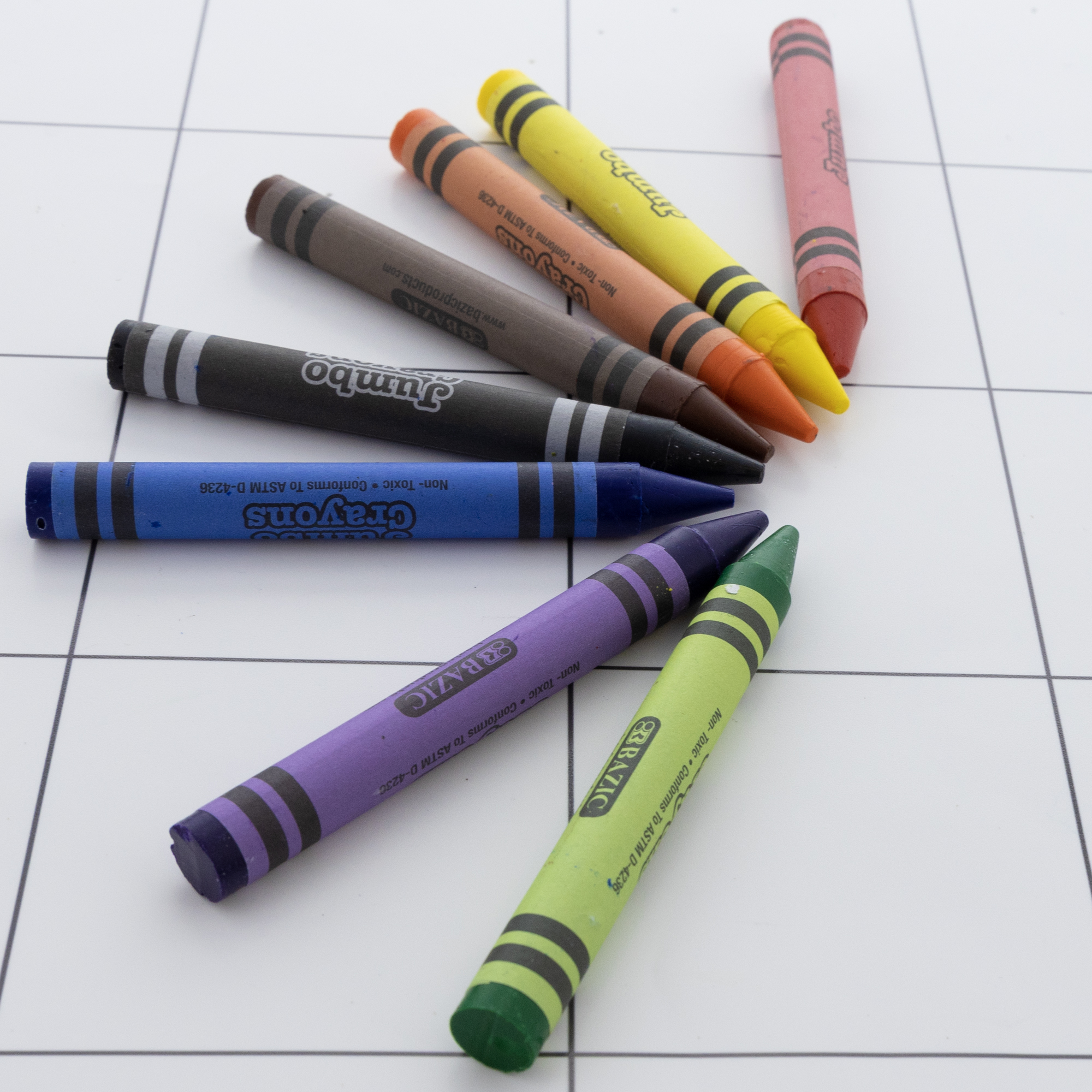 BAZIC Jumbo Color Chalk (15/Bucket) Bazic Products