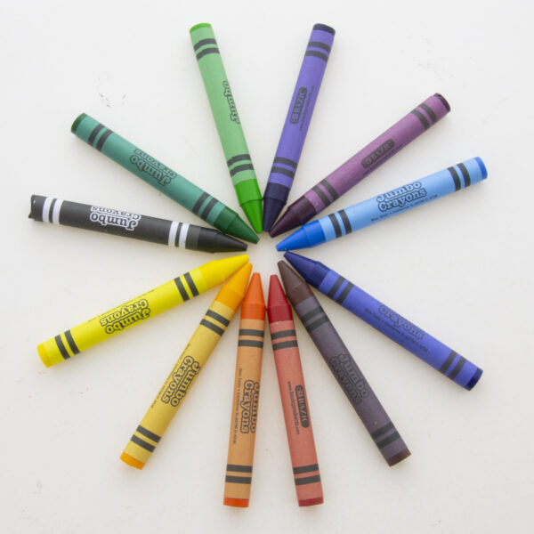 BAZIC 12 Color Double-Ended Premium Super Jumbo Crayons