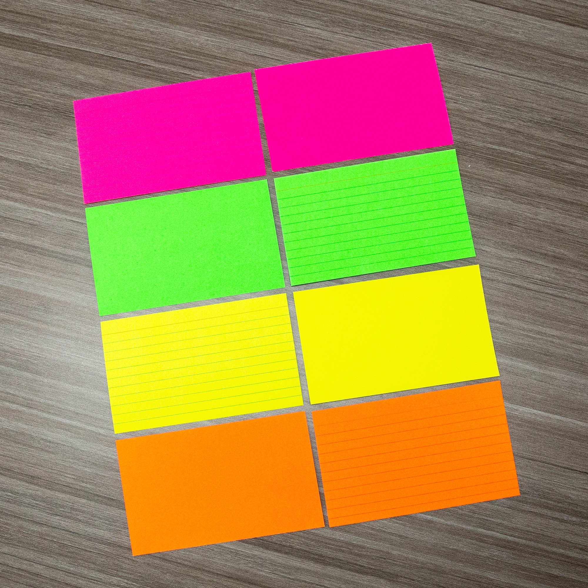 Bazic 75 Ct 3 X 5 Ruled Fluorescent Colored Index Card Bazic Products 2198