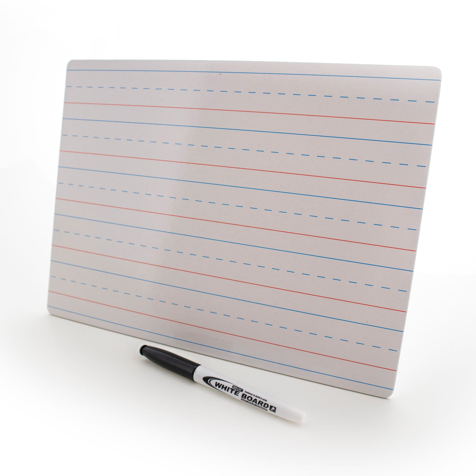 BAZIC 9 X 12 Double Sided Dry Erase Learning Board W Marker Bazic Products