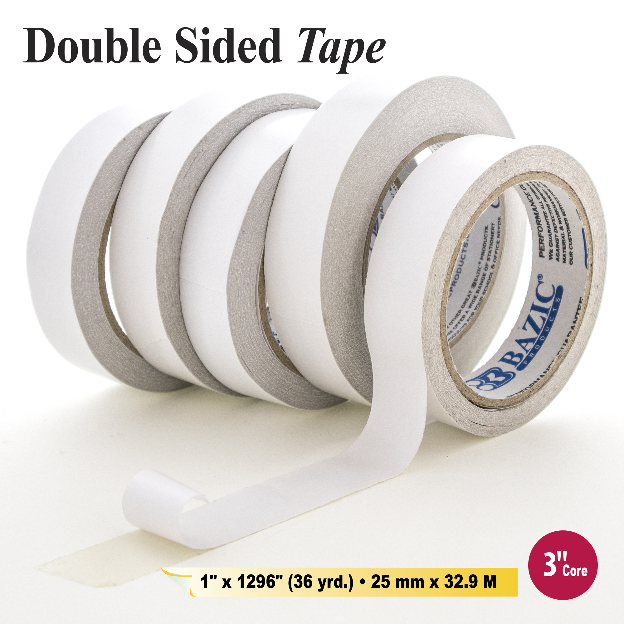 Clear Double-Sided Tape  Strong, Permanent Adhesive for Various