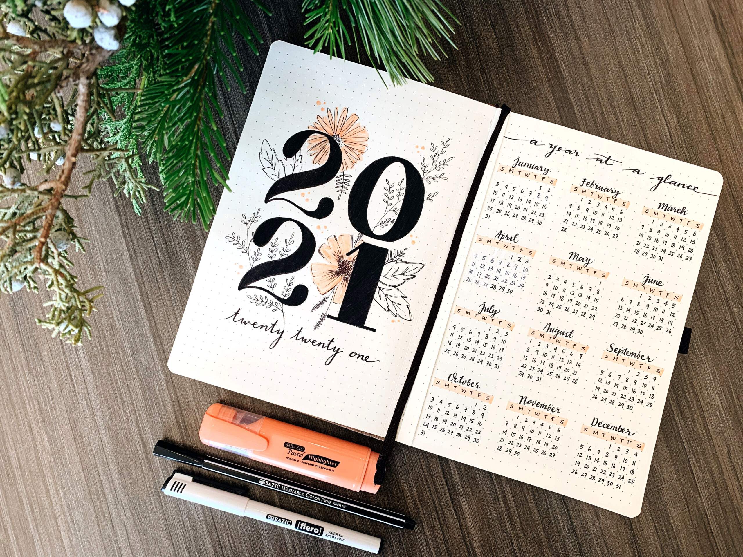 Bullet Journal New Year Resolution Planner 2024, by The Bullet Journaling