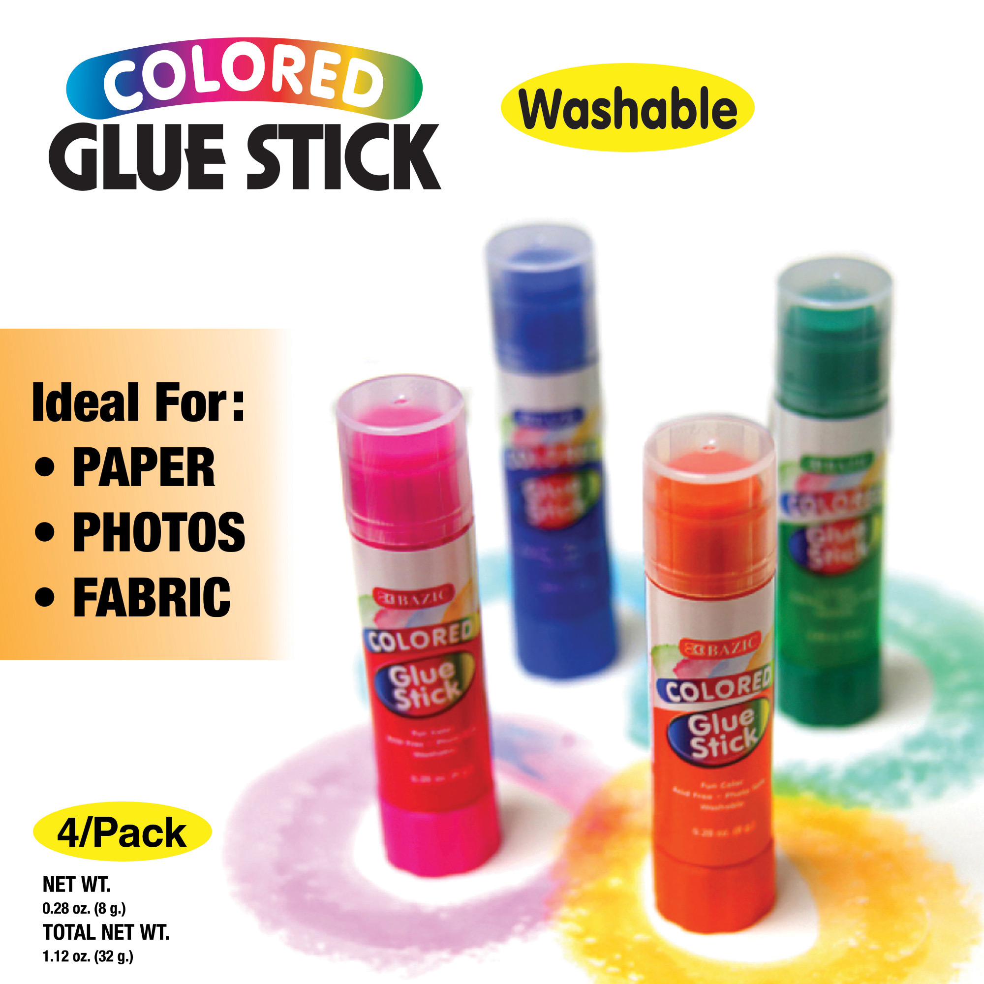 Wholesale Glue Sticks - 0.28 oz, Washable