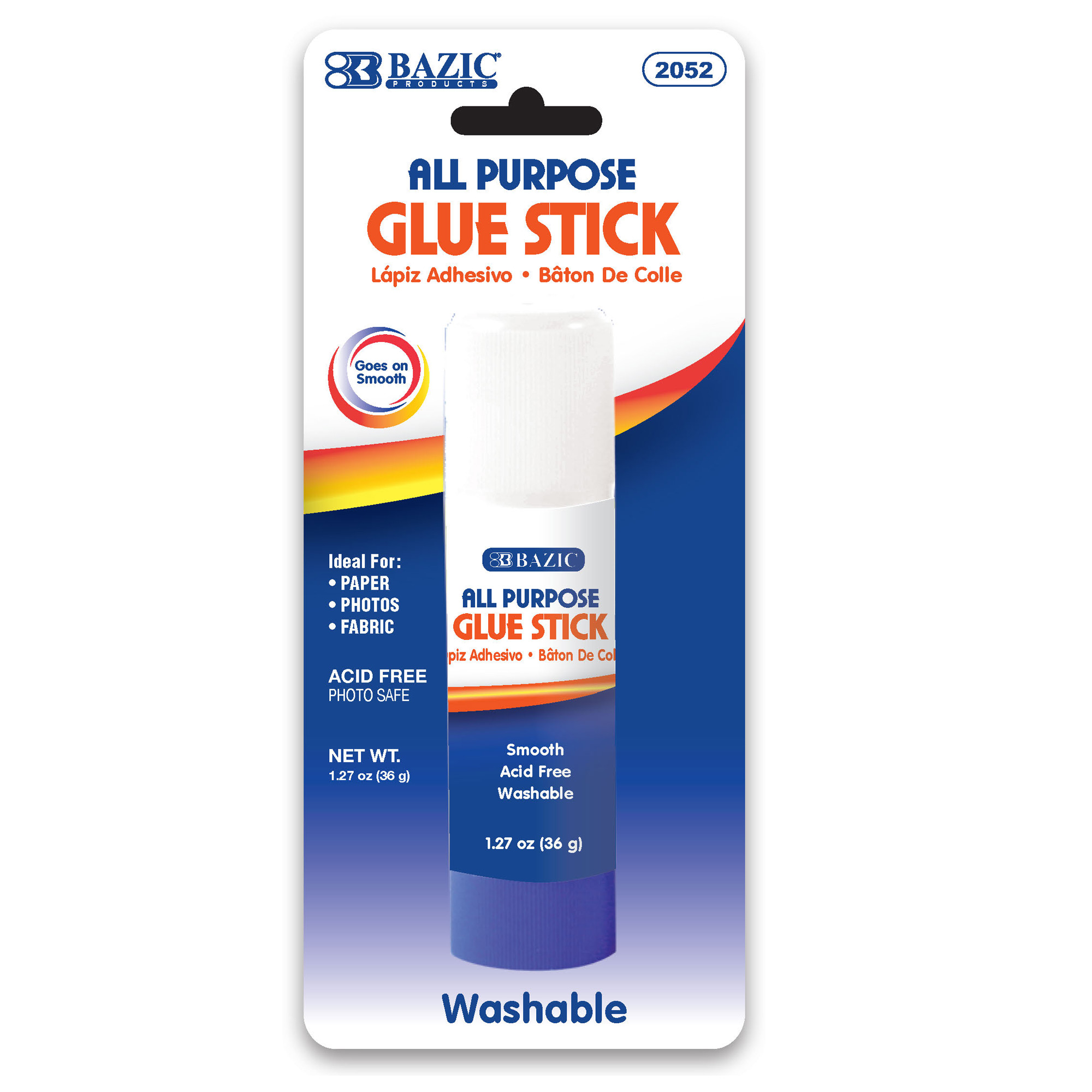 Jumbo 1.25 oz Washable Glue Stick (2 Pack) 