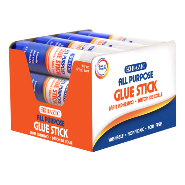 Bazic Products 2054 21g / 0.7 oz Premium Large Glue Stick - Pack of 12
