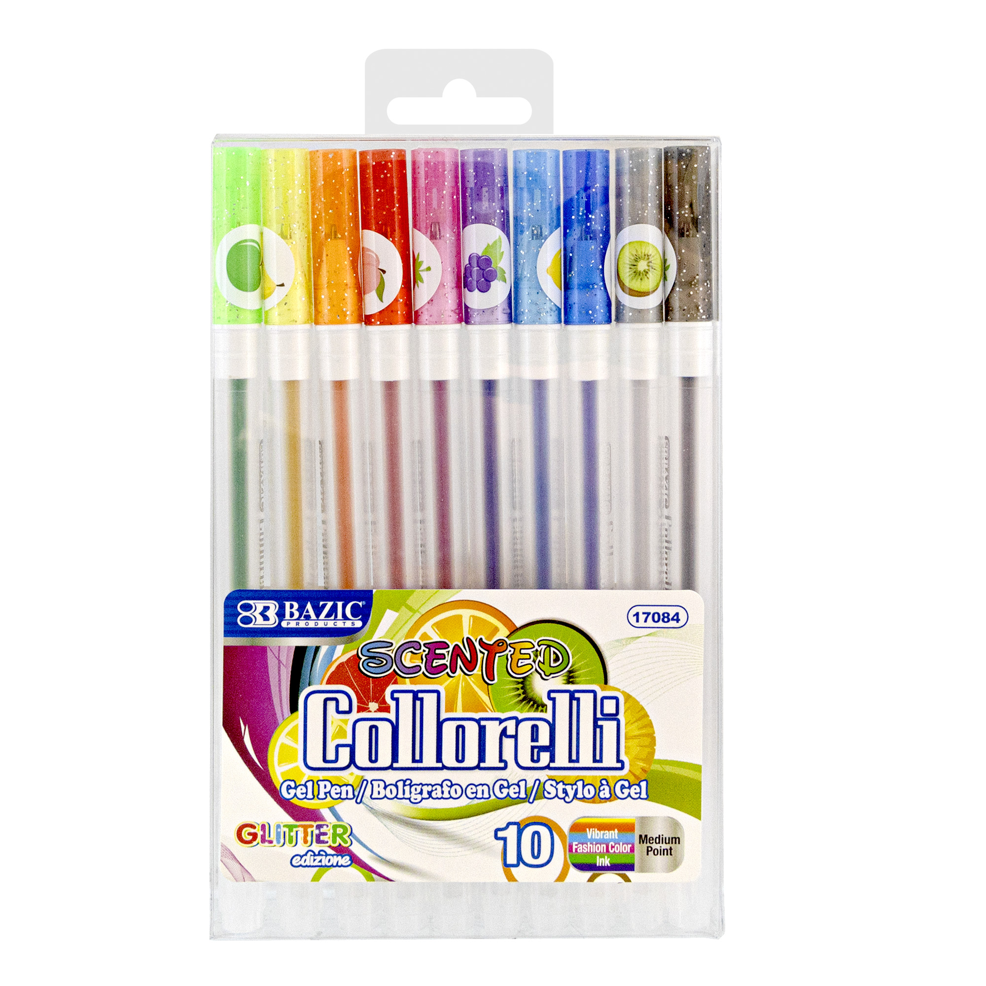 Color Spot Sparkle Gels 6 Glitter Gel Pens - Macanoco and Co.