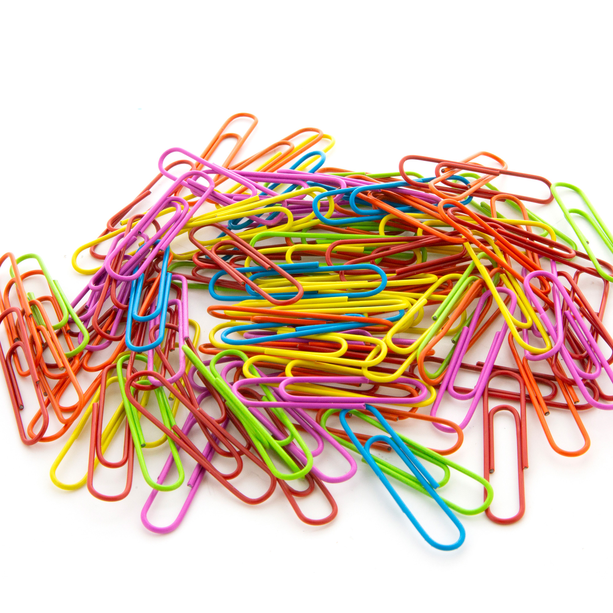 colorful paper clips