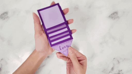 How to Make a mini WATERFALL CARD - DIY Fun Easy Craft 
