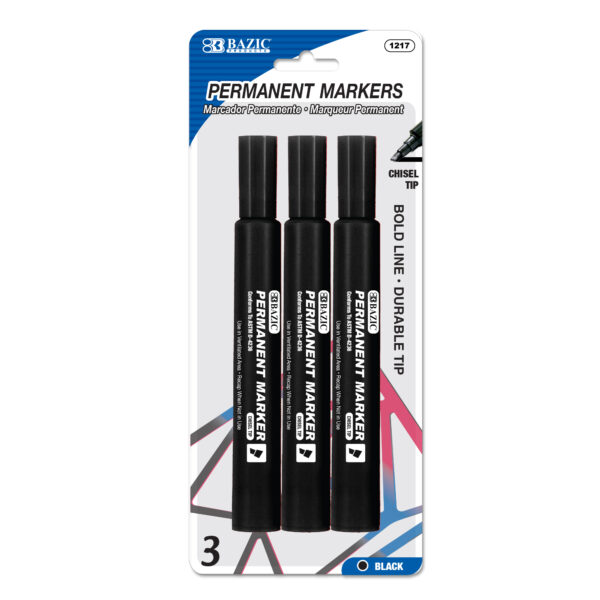  Promarx Jumbo Permanent Markers, Black, 3 Count : Office  Products