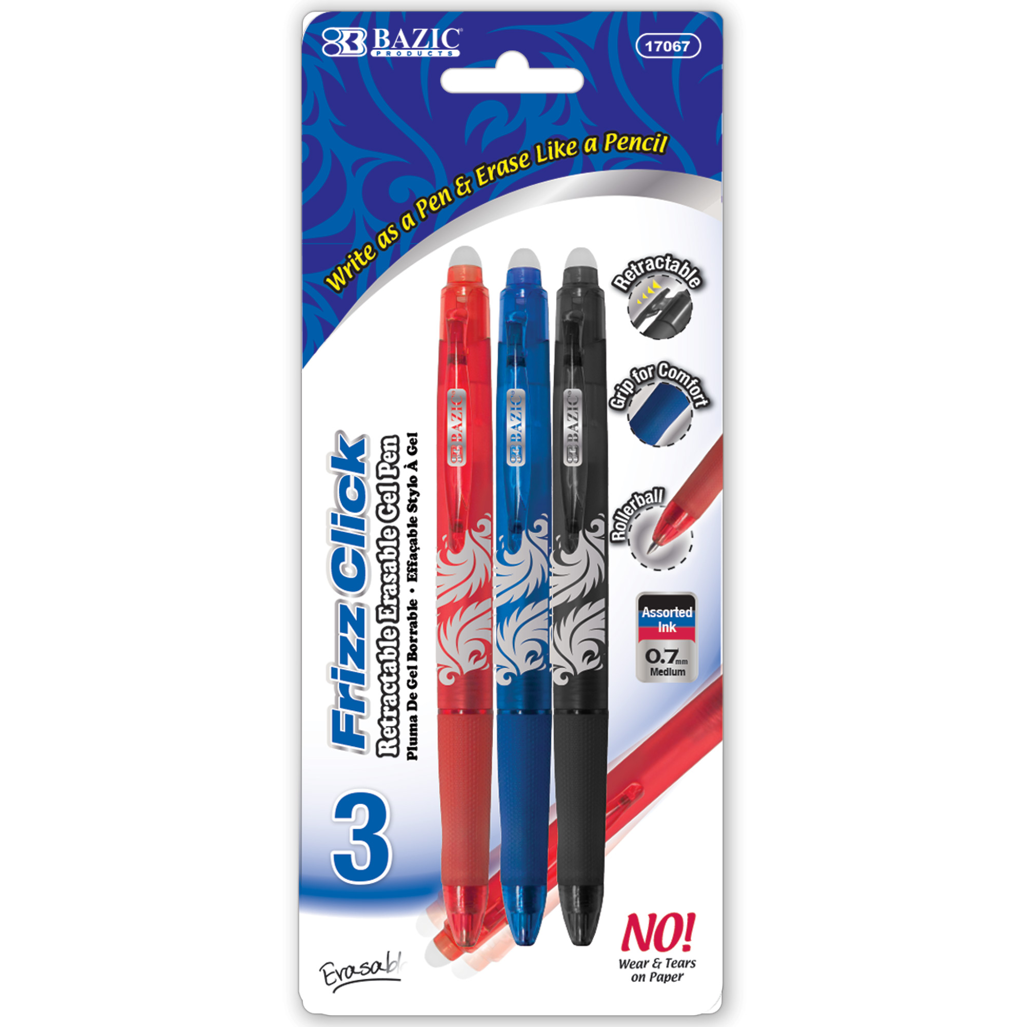 Colored Erasable Gel Pens - Set of 26