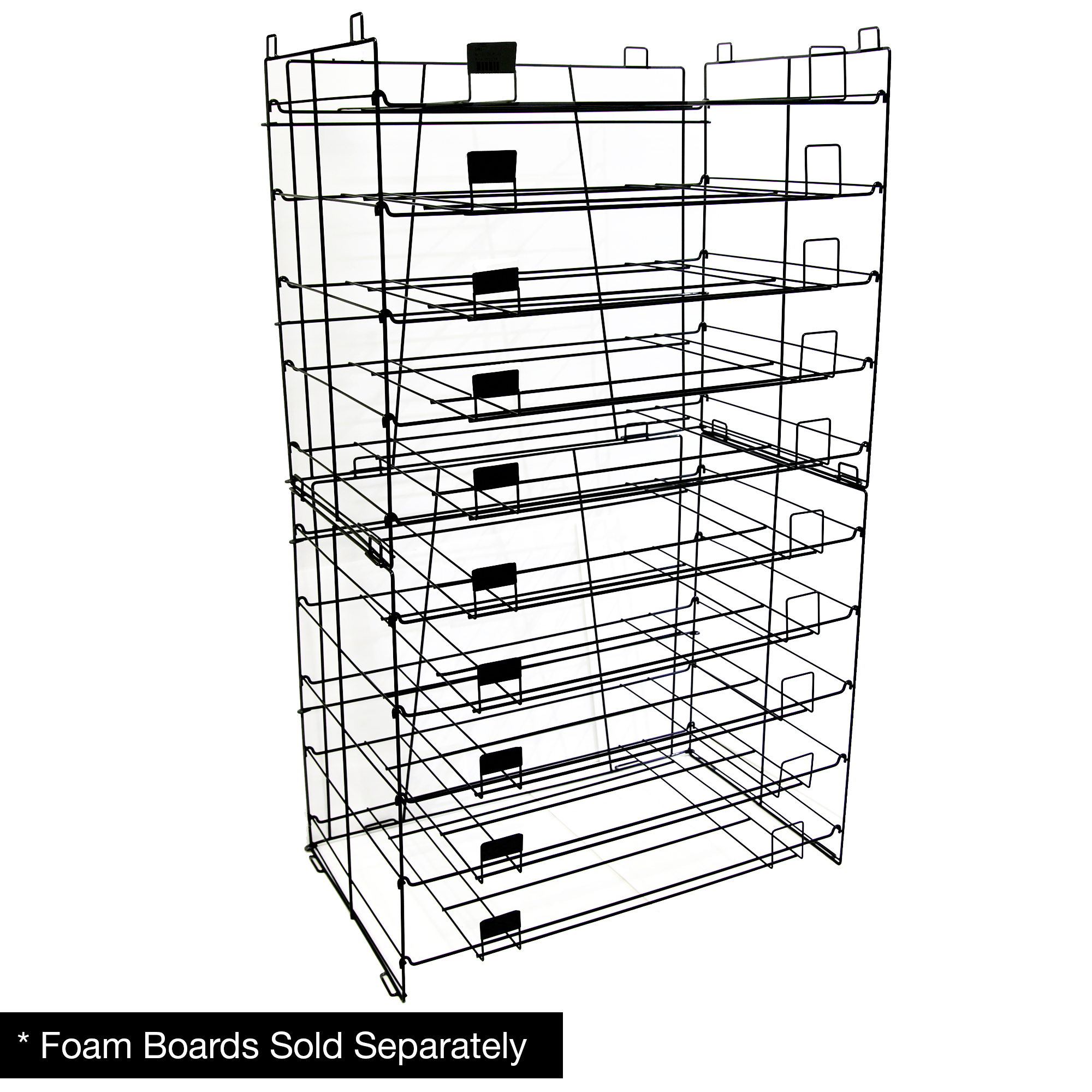 Bazic 22 x 28 10-Slots Poster Board Display Rack Only