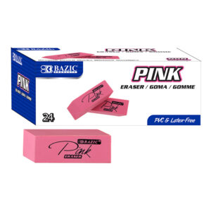 Pink Eraser Cap (50/Pack) 24 Pack