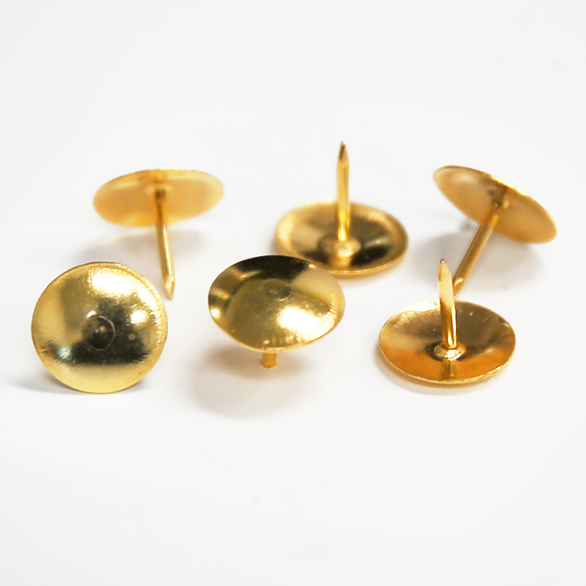 Bazic Brass Thumb Tack, Gold, 200 per Pack, 2 Pack (400 tacks)