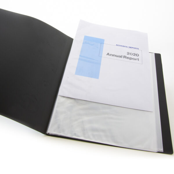 40 Pockets Plastic Presentation Book Portfolio Folder File Folder