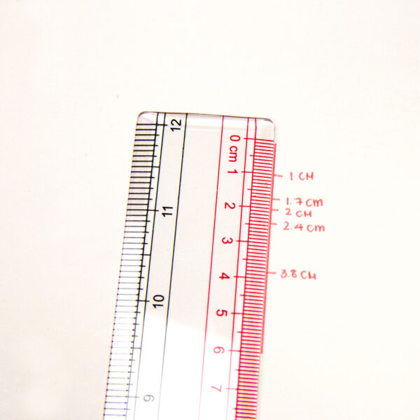 Color Transparent Ruler Plastic Rulers - Ruler 12 Inch, Kids Ruler