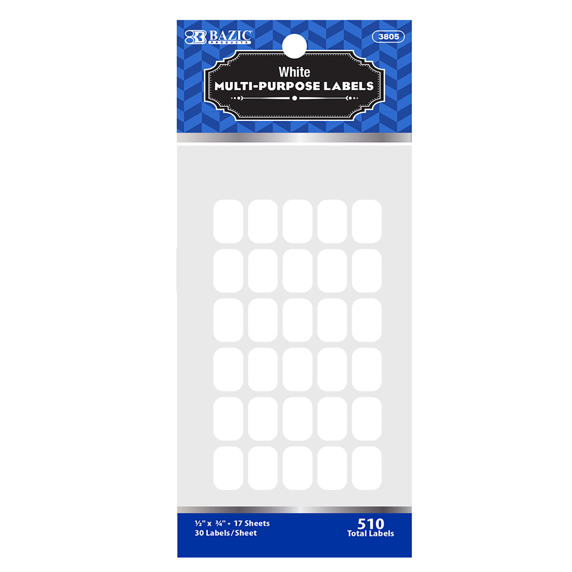 BAZIC 20mm Size Lettering Stencil Ruler Sets (2/Pack) Bazic Products